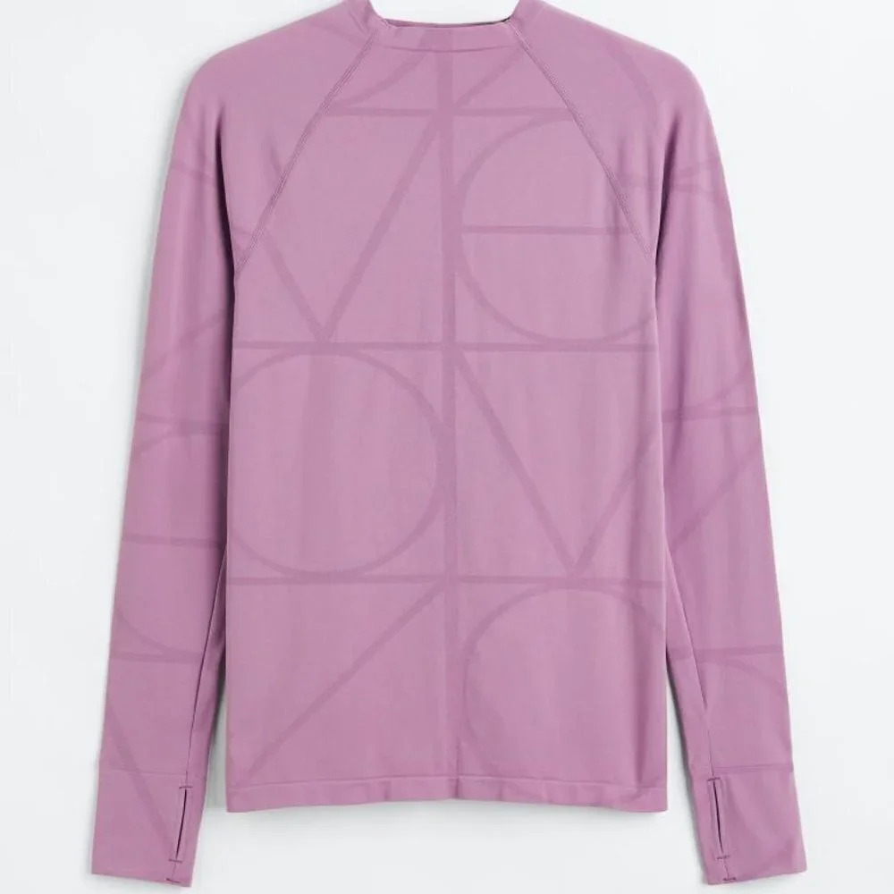 H&M seamless base layer sz XL purple shirt leggings 2 PC set for winter